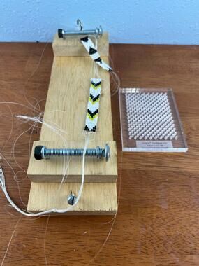 Handmade Wooden Bead Loom & WigJig Olympus Lite Jewelry Making